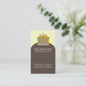 San Francisco Real Estate Business Card Template Visitekaartje (Staand voorkant)
