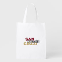 San Francisco Rebruikbare Grocery Bag
