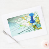 San Francisco Rechthoekige Sticker (Envelop)