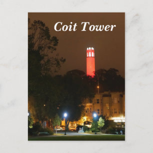 San Francisco Red Coit Tower Briefkaart