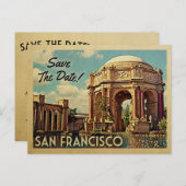 San Francisco redt het Date Palace of Fine Arts Aankondigingskaart (Voorkant / Achterkant)