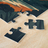 San Francisco Reis Vintage Golden Gate Bridge Legpuzzel (Zijkant)