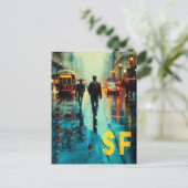 San Francisco Reisposter Briefkaart (Staand voorkant)