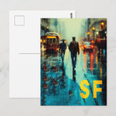 San Francisco Reisposter Briefkaart (Voorkant / Achterkant)
