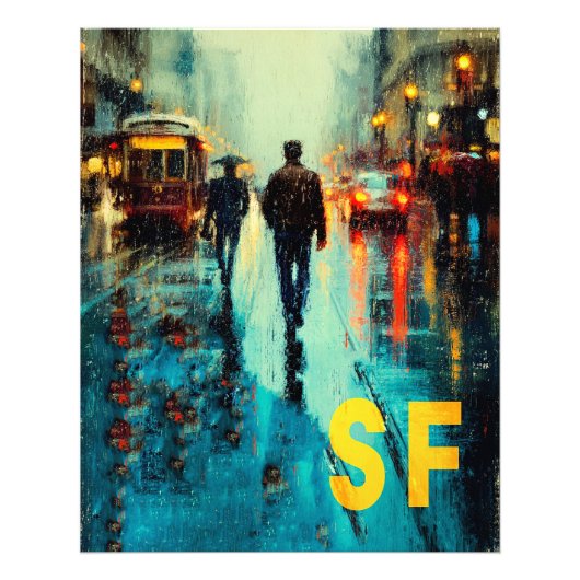 San Francisco Reisposter Foto Afdruk (Voorkant)