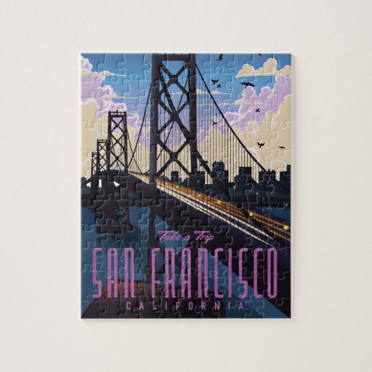 San Francisco Reisposter Legpuzzel (Verticaal)