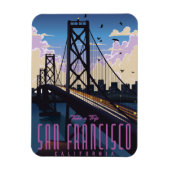 San Francisco Reisposter Magneet (Verticaal)