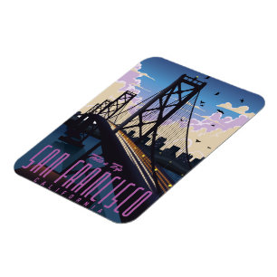 San Francisco Reisposter Magneet