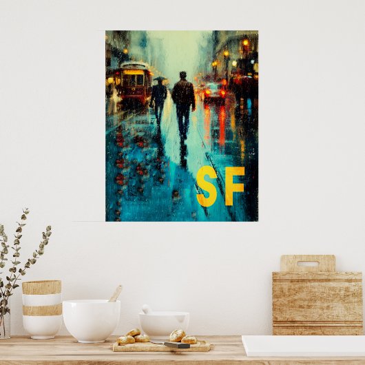 San Francisco Reisposter Poster (Keuken)