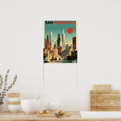 San Francisco Reisposter Poster (Keuken)