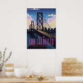 San Francisco Reisposter Poster (Keuken)