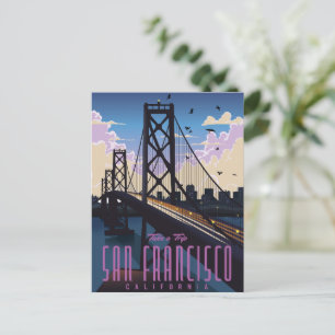 San Francisco Reisposter Uitnodiging Briefkaart