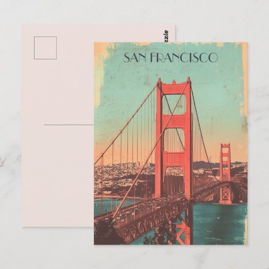 San Francisco Reizen Briefkaart (Voorkant / Achterkant)