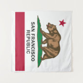 San Francisco Republiek Tapestry Wandkleed (Voorkant (horizontaal))