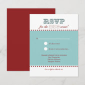 San Francisco Responskaart: Cherry Cloud RSVP Kaartje (Voorkant / Achterkant)