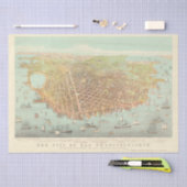 San Francisco Restored Map, 1878 ontkoppeling Tissuepapier (Craft)