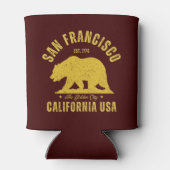 San Francisco Retro California Souvenir Blikjeskoeler (Achterkant)