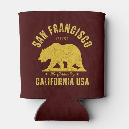 San Francisco Retro California Souvenir Blikjeskoeler (Achterkant)