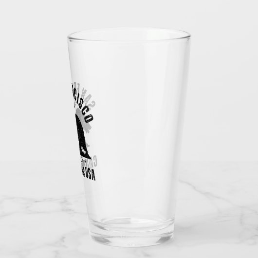 San Francisco Retro California Travel Glas (Links)