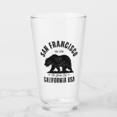 San Francisco Retro California Travel Glas (Voorkant)