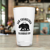San Francisco Retro California Travel Glas