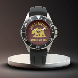 San Francisco Retro California Travel Horloge