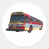 San Francisco Retro Muni Bus Sticker (Voorkant)