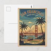 San Francisco Retro Reis 1950s Briefkaart (Voorkant / Achterkant)