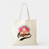 San Francisco Retro Sunset Canvas tas (Achterkant)