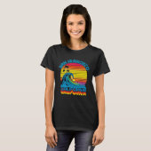 San Francisco Retro Throwback Surf & Beach Souveni T-shirt (Voorkant volledig)