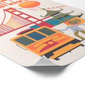 San Francisco Retro Vintage Travel Poster (Hoek)