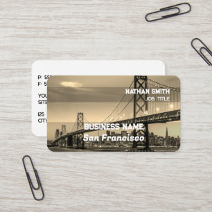 San Francisco Retro Visitekaartje