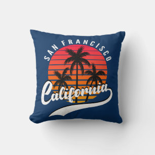 San Francisco Retro Zonsondergang Worp Kussen