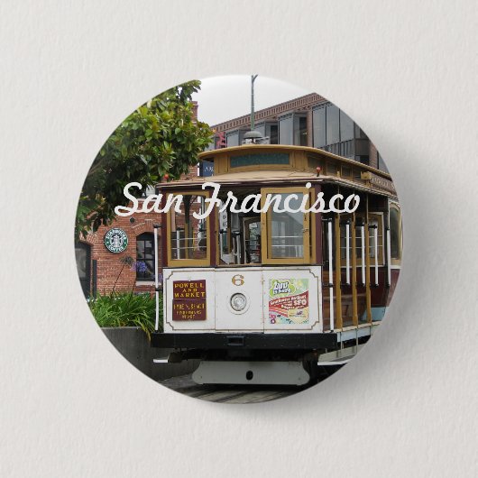 San Francisco Ronde Button 5,7 Cm (Voorkant)