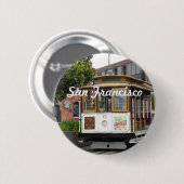 San Francisco Ronde Button 5,7 Cm (Voorkant /achterkant)