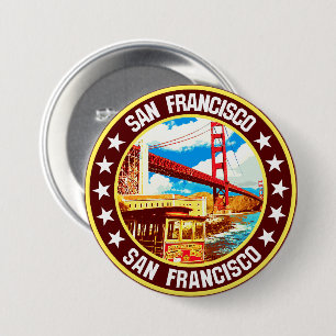 San Francisco Ronde Button 7,6 Cm