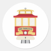 San Francisco Ronde Sticker (Voorkant)