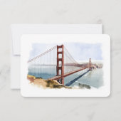 San Francisco RSVP Wedding Insert Destination Kaart (Achterkant)