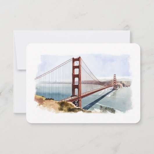 San Francisco RSVP Wedding Insert Destination Kaart (Achterkant)