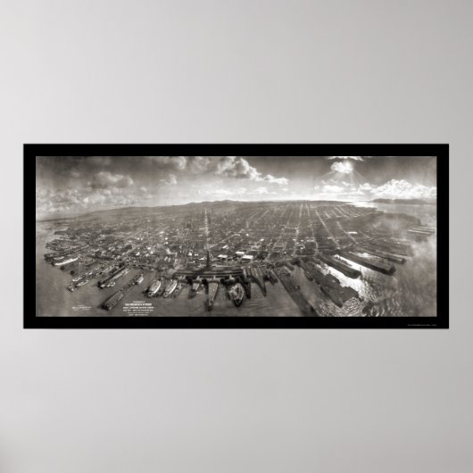 San Francisco Ruins Foto 1906 Poster (Voorkant)