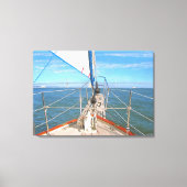San Francisco Sailing 0869 Art Canvas Afdruk (Voorkant)