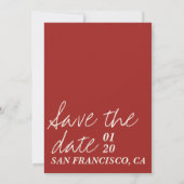 San Francisco  save the date met tekeningen Kaart (Achterkant)