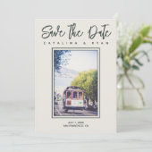 San Francisco Save the Date Notice Aankondiging (Staand voorkant)