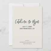 San Francisco Save the Date Notice Aankondiging (Achterkant)