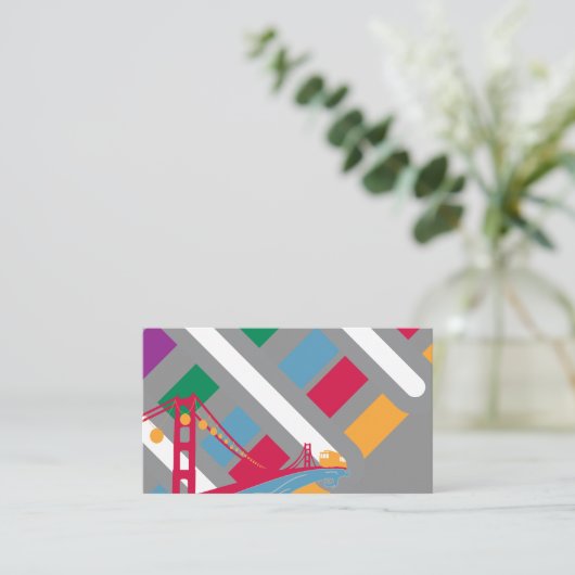 san francisco scène visitekaartje (Staand voorkant)