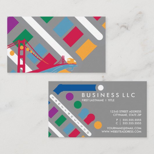 san francisco scène visitekaartje (Voorkant / Achterkant)