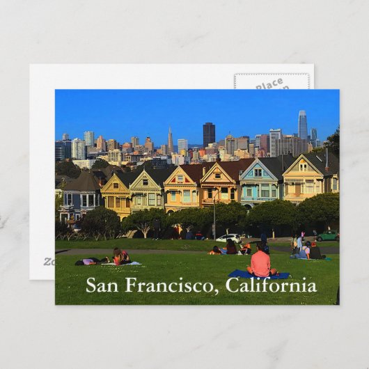 San Francisco schilderde dames #1 Briefkaart (Voorkant / Achterkant)