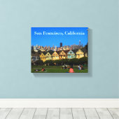 San Francisco schilderde dames #1 Canvas print (Insitu (Houten vloer))