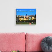 San Francisco schilderde dames #1 Canvas print (Insitu (Woonkamer))