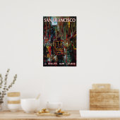 San Francisco Schilderij Jack Laycox Kunstprint De Poster (Keuken)